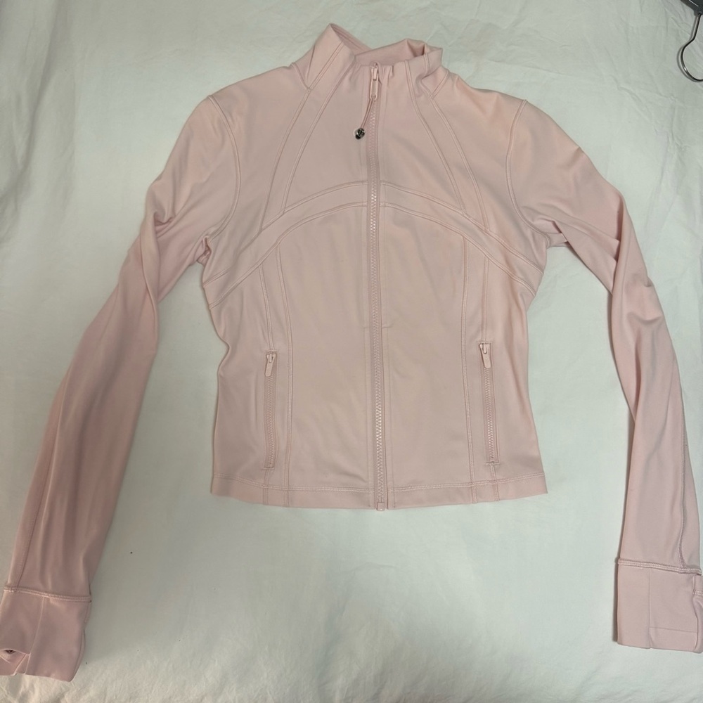 Lululemon Athletica Light Pink Define Cropped Jacket